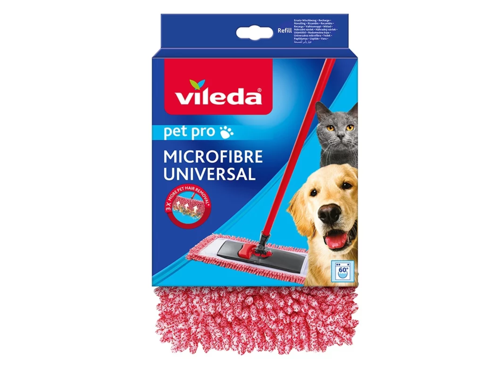 Wkład do mopa płaskiego Pet Pro Vileda 140995